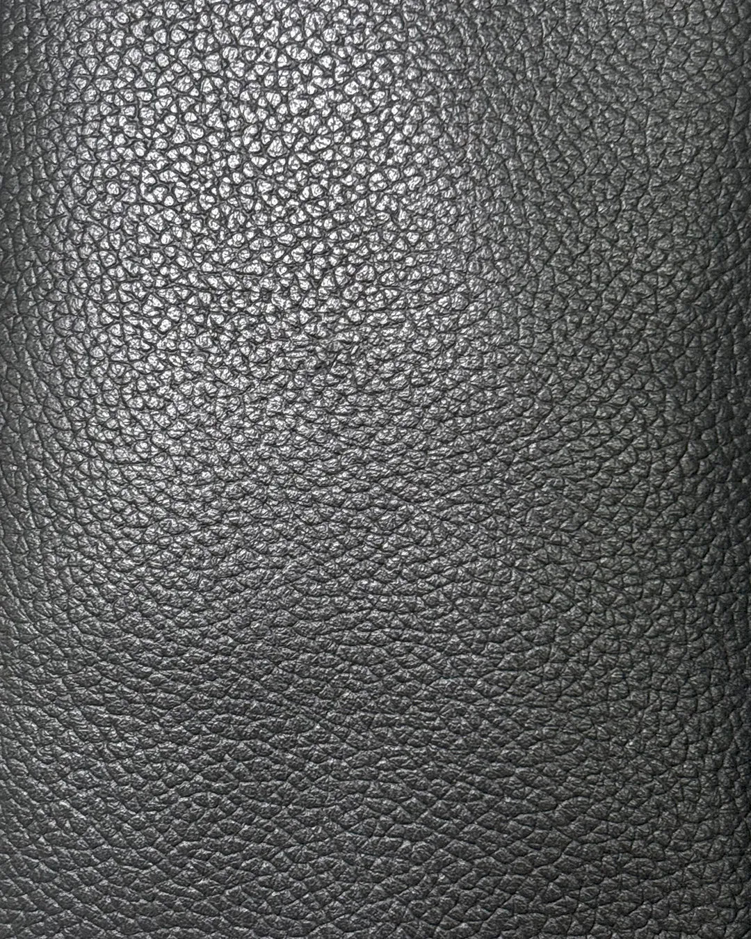 Close-up of black leather texture