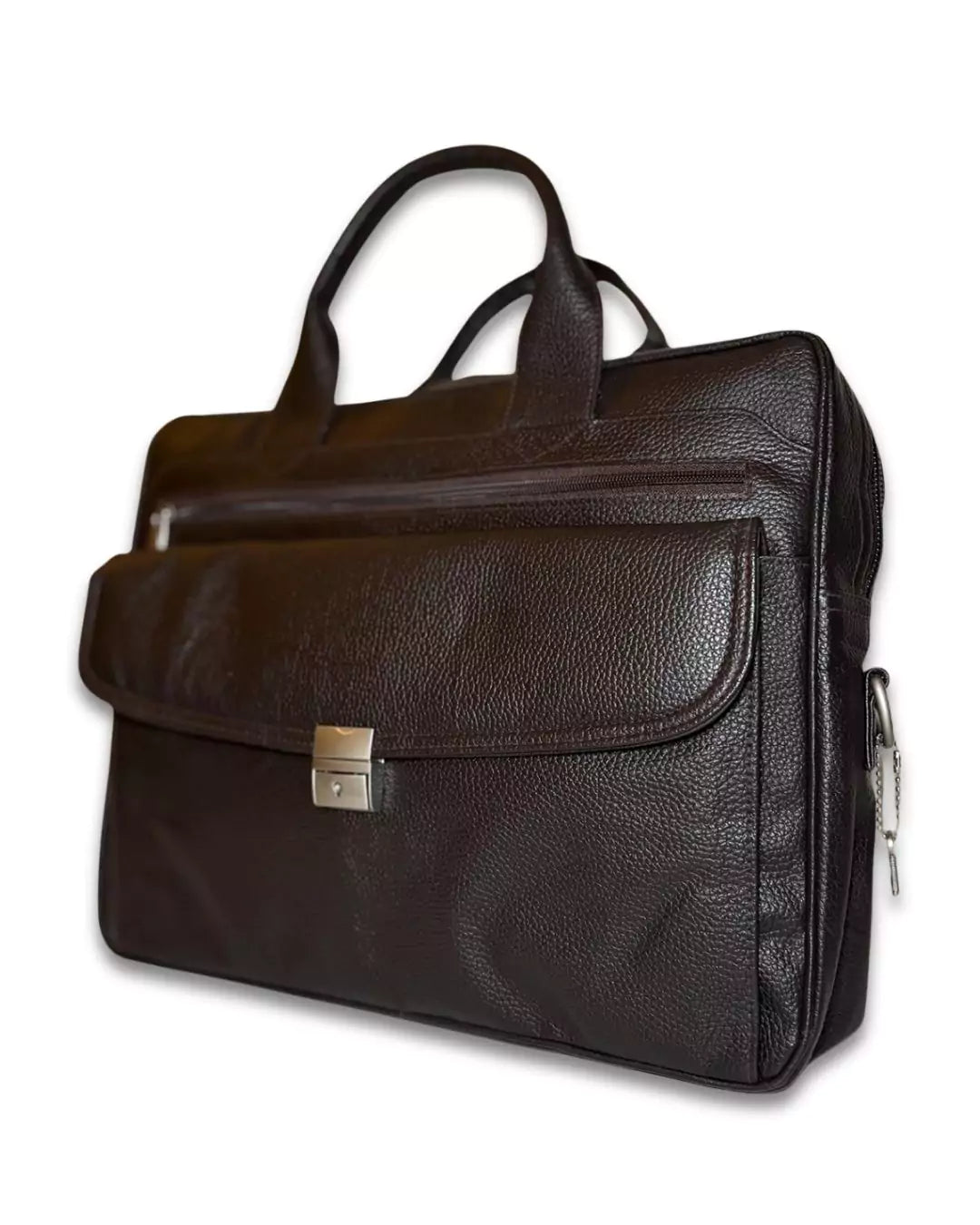 Dark Brown Primelock Laptop Bag - Image 1