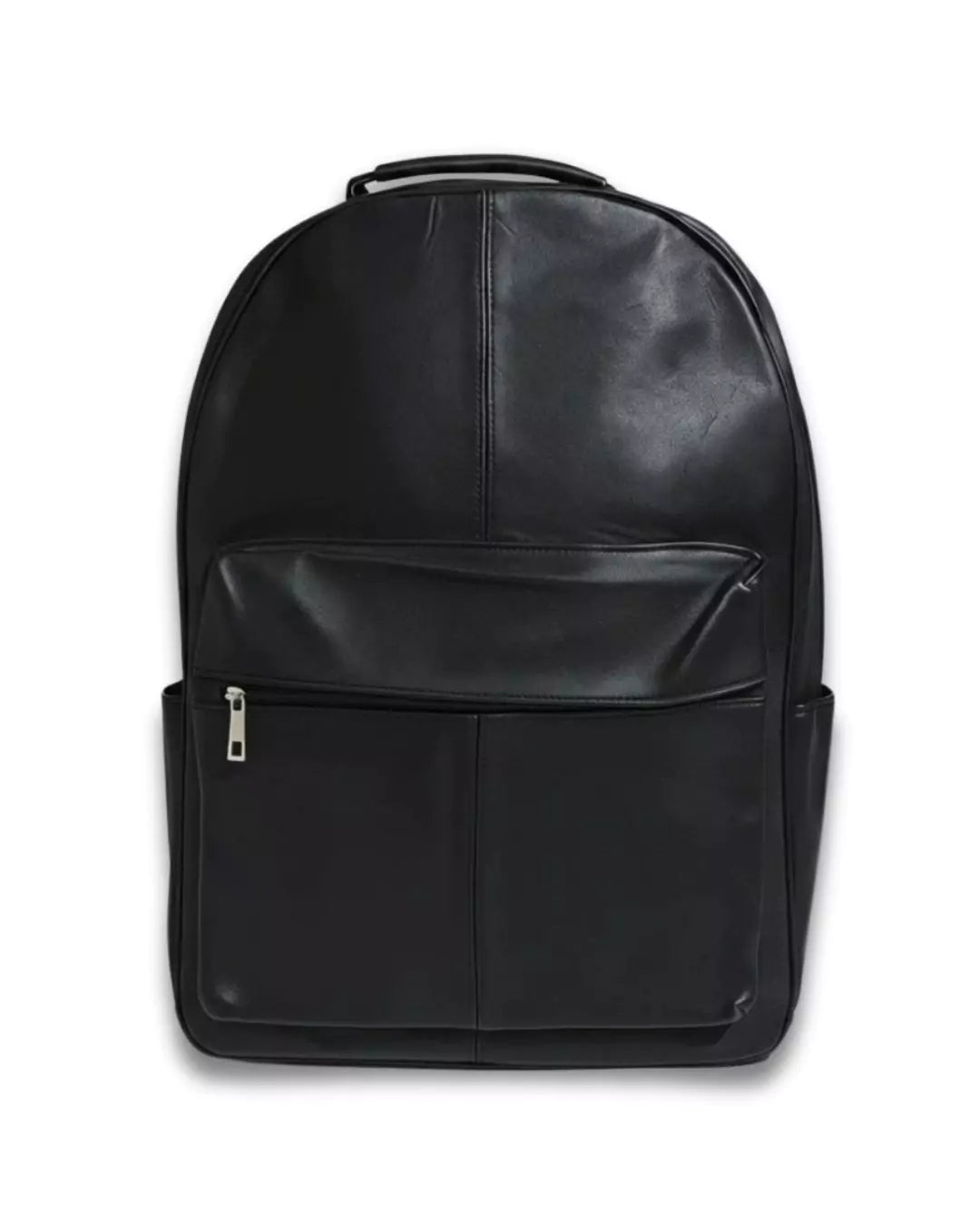 Black Leather Backpack - Image 1