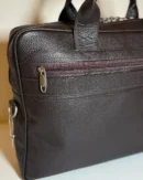 Dark Brown Sleek Laptop Bag