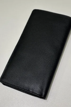 Mens Black Tri-Fold Wallet