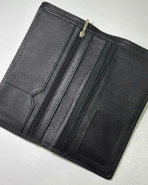 Mens Black Tri-Fold Wallet - Image 8