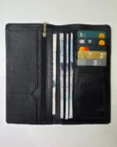 Mens Black Tri-Fold Wallet