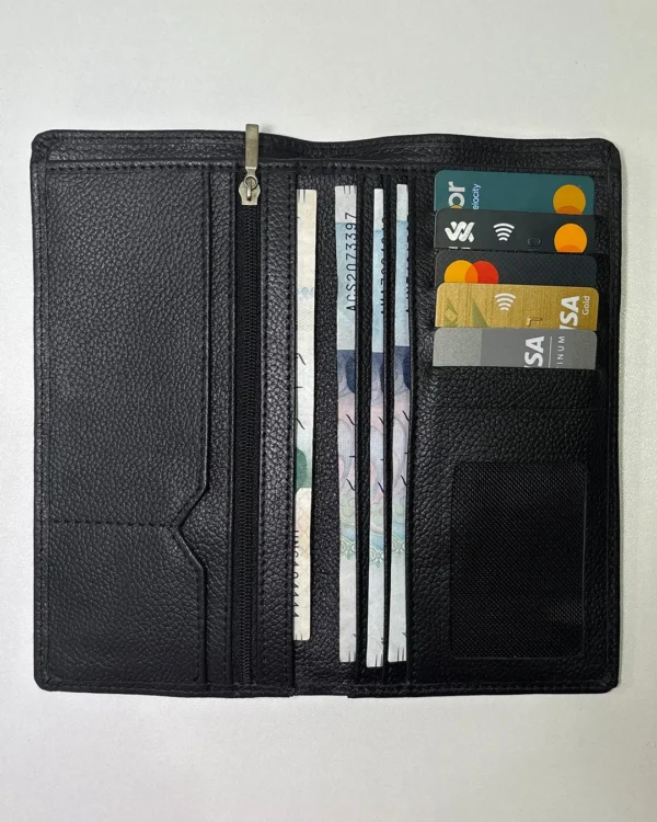 Mens Black Tri-Fold Wallet - Image 10