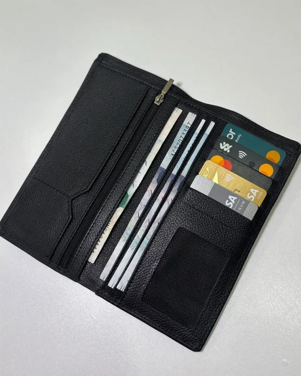 Mens Black Tri-Fold Wallet - Image 11