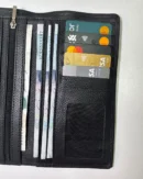 Mens Black Tri-Fold Wallet
