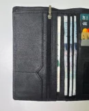 Mens Black Tri-Fold Wallet