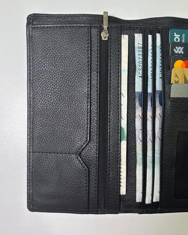 Mens Black Tri-Fold Wallet - Image 13