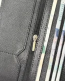 Mens Black Tri-Fold Wallet