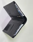 Mens Black Tri-Fold Wallet