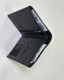 Mens Black Tri-Fold Wallet