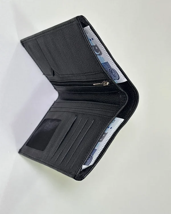 Mens Black Tri-Fold Wallet - Image 19