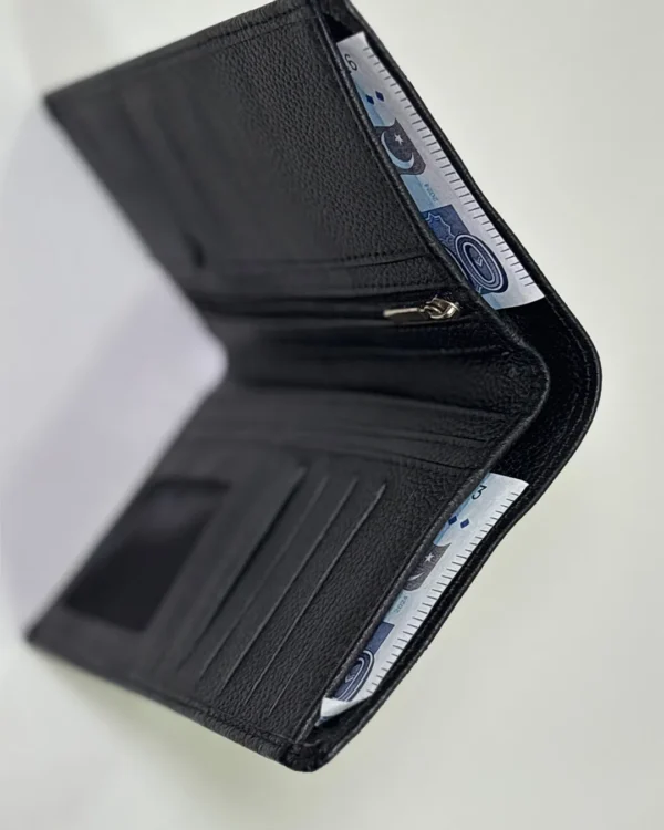 Mens Black Tri-Fold Wallet - Image 20