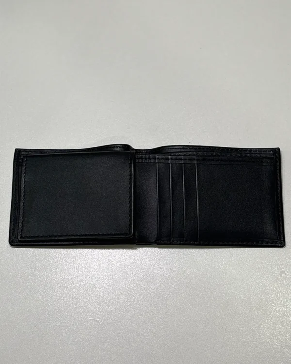 Tri-Fold Black Wallet For Men - Image 8