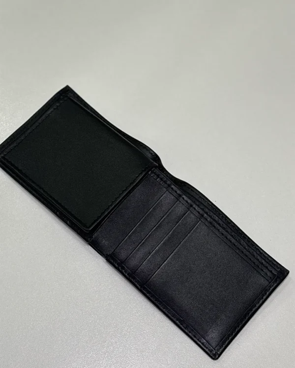 Tri-Fold Black Wallet For Men - Image 9