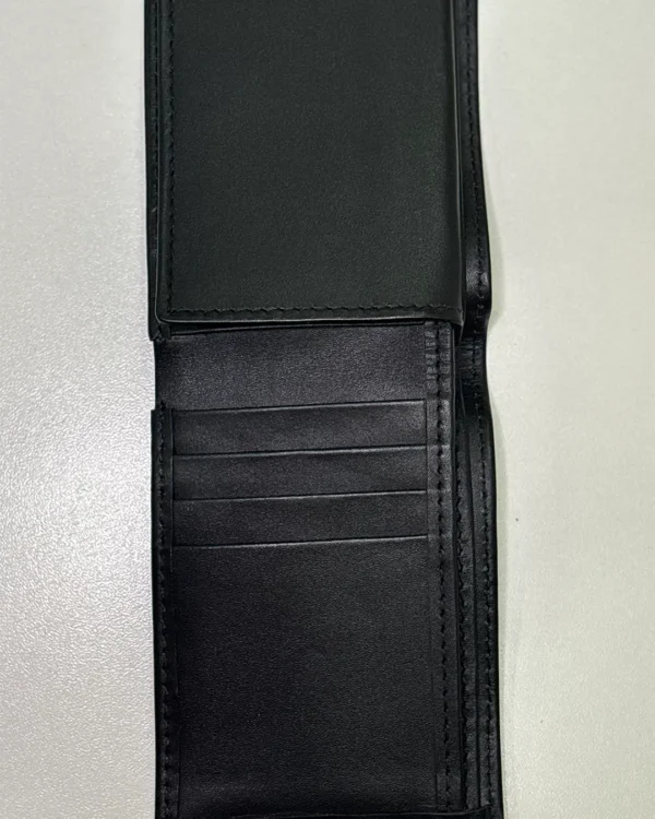 Tri-Fold Black Wallet For Men - Image 10