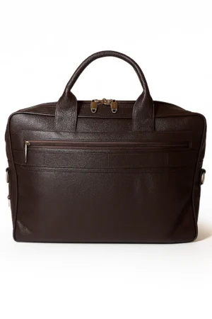 Dark Brown Sleek Laptop Bag