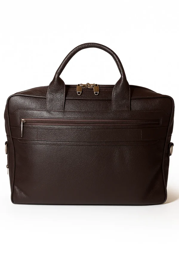Dark Brown Sleek Laptop Bag