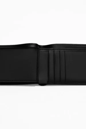 Men Tri-Fold Black Wallet