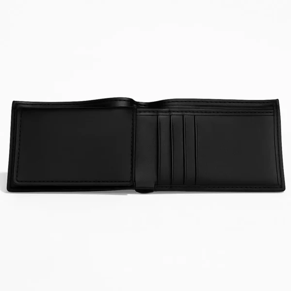 Men Tri-Fold Black Wallet