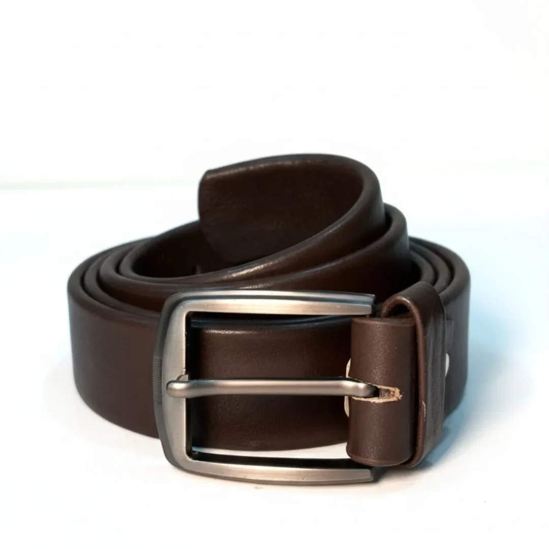 Men Brown Simple Belt