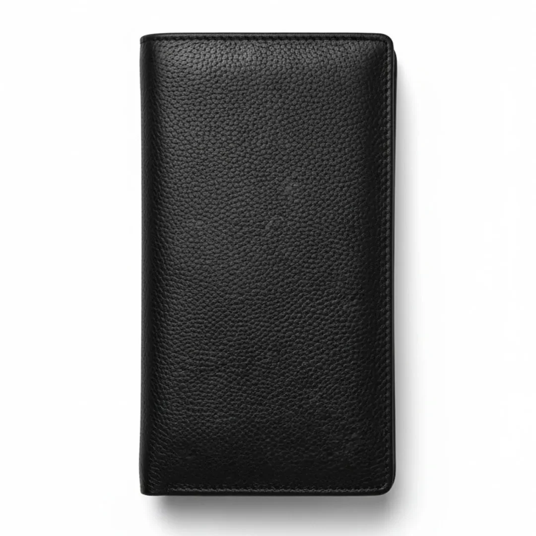 Mens Black Tri-Fold Wallet