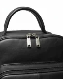 Black Leather Backpack