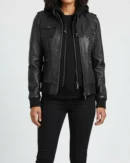 streetwear chic leather jacket